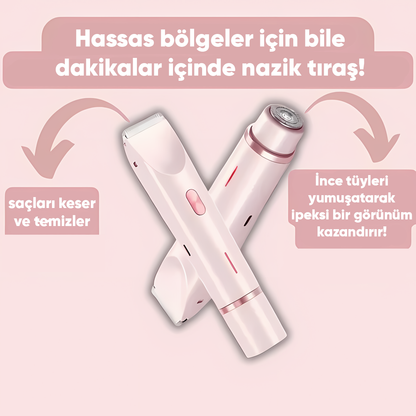 CalmCarry™ - 2'si 1 arada kadın vücut tıraş makinesi